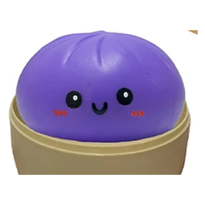 Bao violet profond, dans son panier vapeur