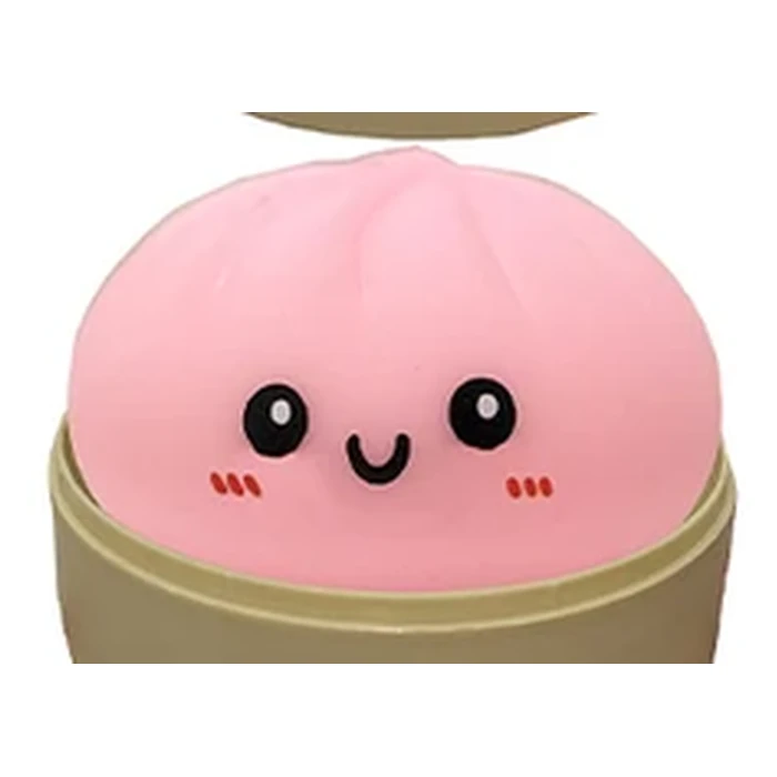 Bao rose poudré, dans son panier vapeur